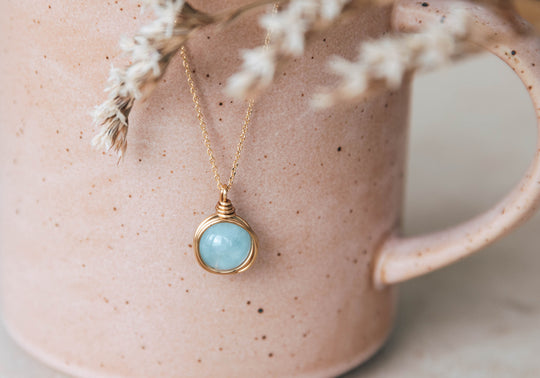 Aquamarine Eva Necklace