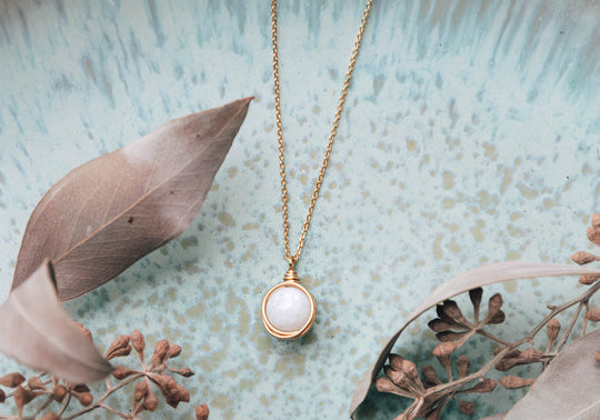 Moonstone Eva Necklace ~ Gold Filled