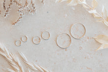 Load image into Gallery viewer, Classic plain sterling silver hoop earrings ~ various sizes