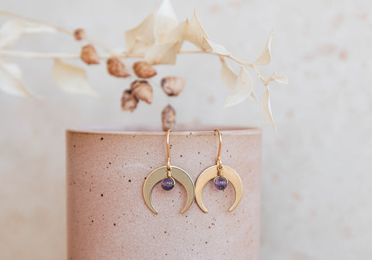 Juno Amethyst earrings