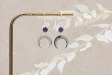 Load image into Gallery viewer, Luna Amethyst Earrings ~ Silver
