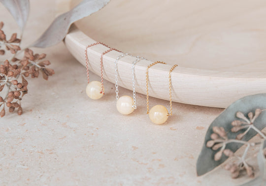 Yellow Jade Solo Necklace