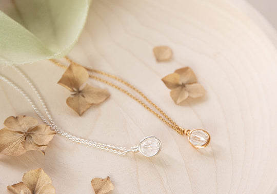 Clear Swarovski Crystal Eva Necklace