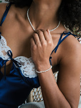 Load image into Gallery viewer, DECO ~ Sterling Silver and freshwater Pearl bracelet