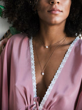 Load image into Gallery viewer, Infinity ~ rose gold freshwater pearl necklace