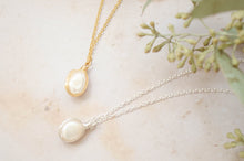 Load image into Gallery viewer, Infinity sterling silver freshwater pearl necklace