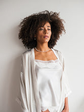 Load image into Gallery viewer, Deco necklace ~ timeless freshwater pearl knotted necklace with sterling silver clasp