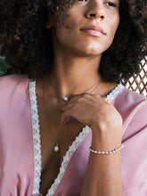 Load image into Gallery viewer, Infinity ~ rose gold freshwater pearl necklace