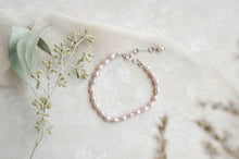 Load image into Gallery viewer, DECO ~ Sterling Silver and freshwater Pearl bracelet