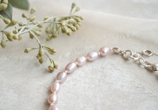 DECO ~ Sterling Silver and freshwater Pearl bracelet