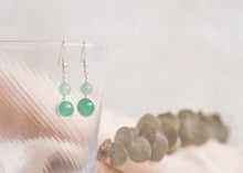 Load image into Gallery viewer, Emba Jade and Aventurine earrings