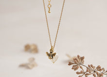 Load image into Gallery viewer, Bumble bee yellow citrine necklace