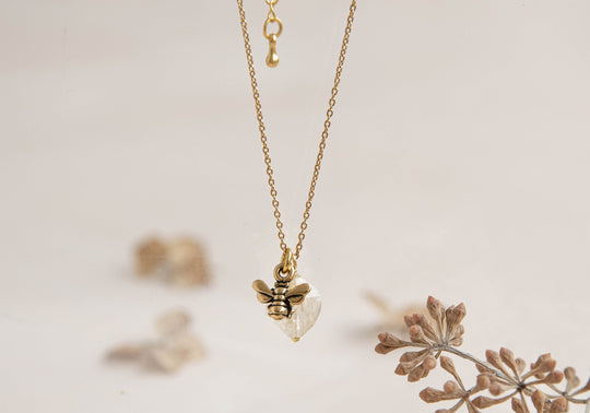 Bumble bee necklace