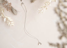 Load image into Gallery viewer, Ayten Pearl Moon Necklace