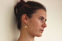 Load image into Gallery viewer, Luna silver moonstone earrings
