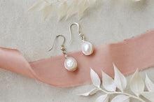Load image into Gallery viewer, Infinity ~ freshwater pearl earrings