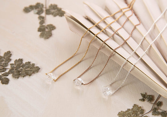 Solo swarovski crystal necklace