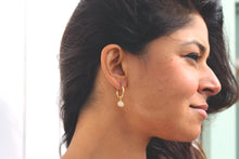 Load image into Gallery viewer, Moonstone Infinity Hoop Earrings