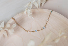 Load image into Gallery viewer, Mermaid bracelet with jade aquamarine pearl opalite