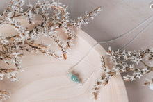 Load image into Gallery viewer, Sibling trio necklace with sage green real jade