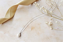 Load image into Gallery viewer, Infinity sterling silver freshwater pearl necklace