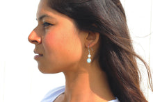 Load image into Gallery viewer, Aquamarine and Moonstone Emba Earrings