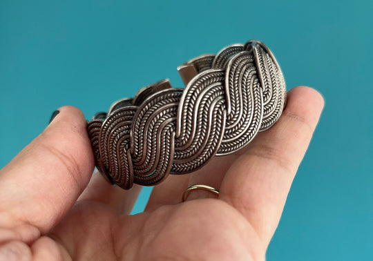 Vintage sterling silver cuff