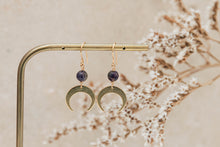 Load image into Gallery viewer, Luna Amethyst Earrings ~ Gold
