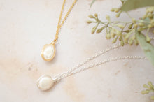 Load image into Gallery viewer, Infinity sterling silver freshwater pearl necklace
