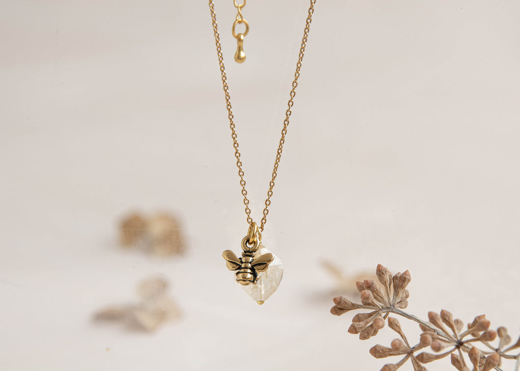 Bumble bee necklace
