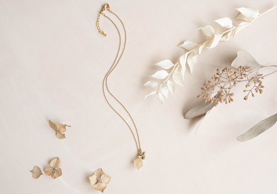 Bumble bee yellow citrine necklace