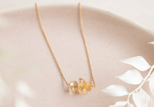 Citrine Sunbeam Necklace