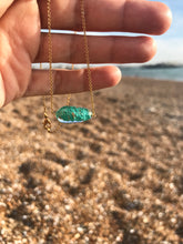 Load image into Gallery viewer, Aqua Murano Glass Ariel Necklace
