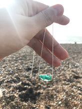 Load image into Gallery viewer, Aqua Murano Glass Ariel Necklace
