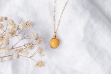 Load image into Gallery viewer, Yellow Jade Eva Necklace ~ Gold Filled
