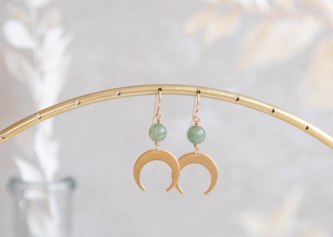Jade Luna Earrings