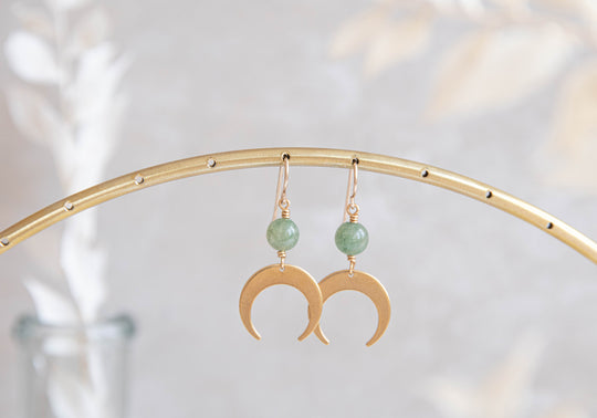 Jade Luna Earrings